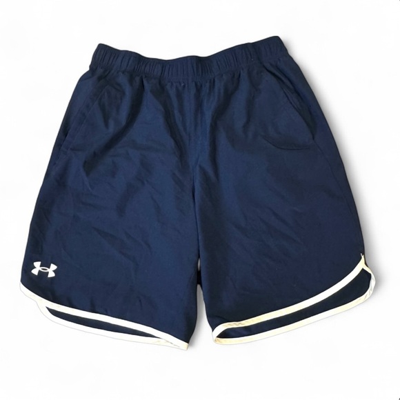 Under Armour Men's Navy Shorts size Lg - Picture 1 of 4